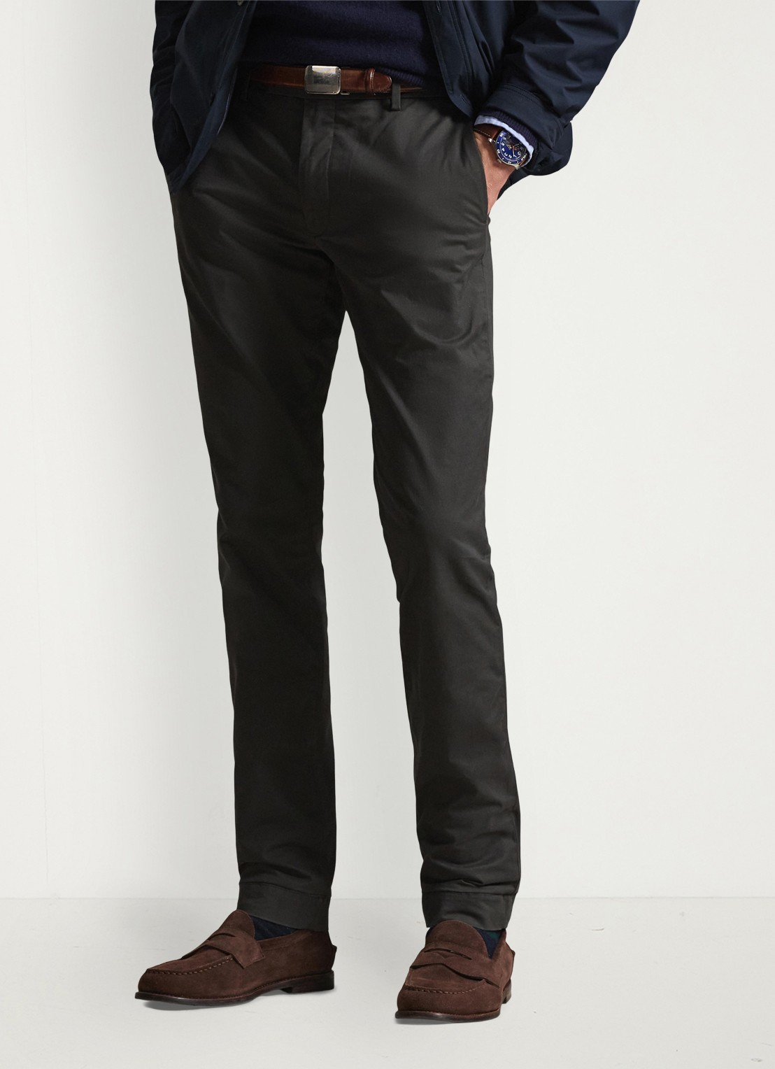 Ralph Lauren Slim fit chino met stretch - detail 4 deep grey / donkergrijs