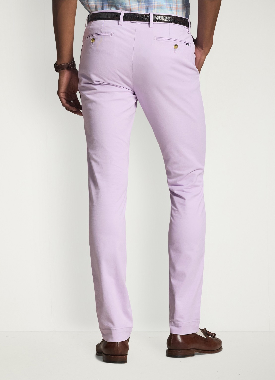 Ralph Lauren Slim fit chino met stretch - achterkant spring iris / paars