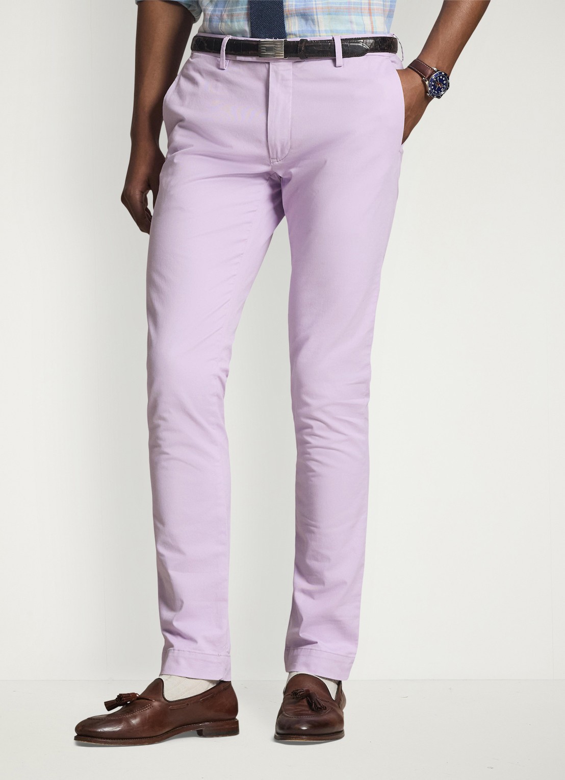 Ralph Lauren Slim fit chino met stretch - detail 2 spring iris / paars