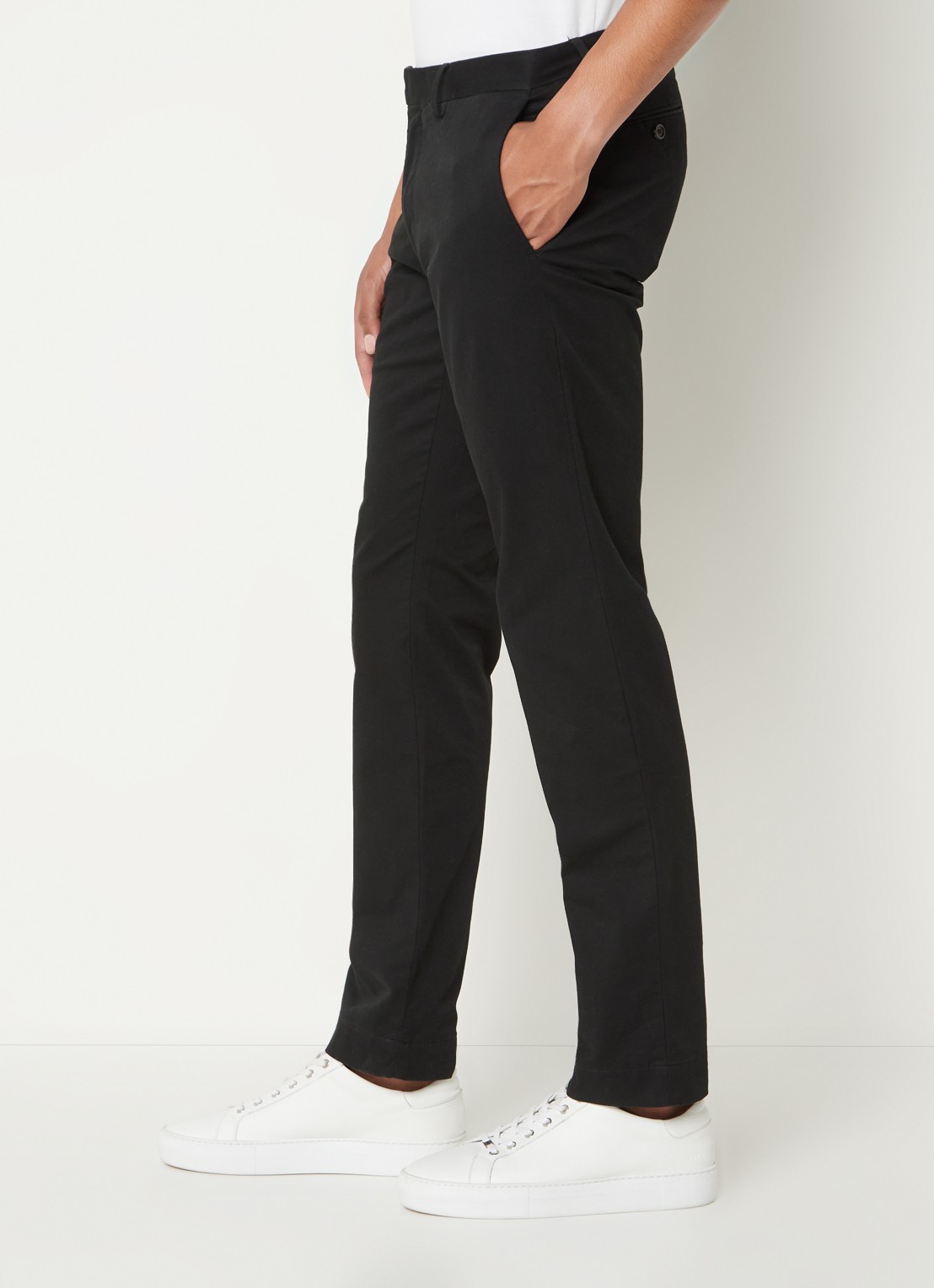 Ralph Lauren Slim fit chino van twill met stretch - detail 5 polo black