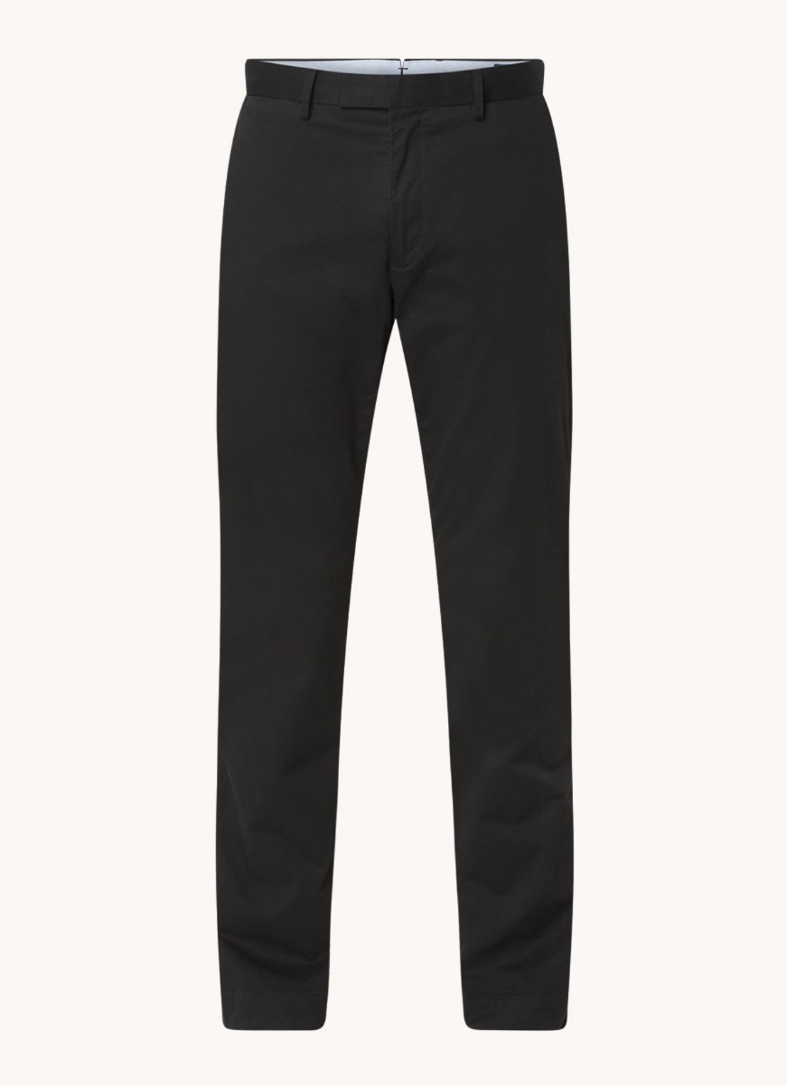Ralph Lauren Slim fit chino van twill met stretch - voorkant polo black