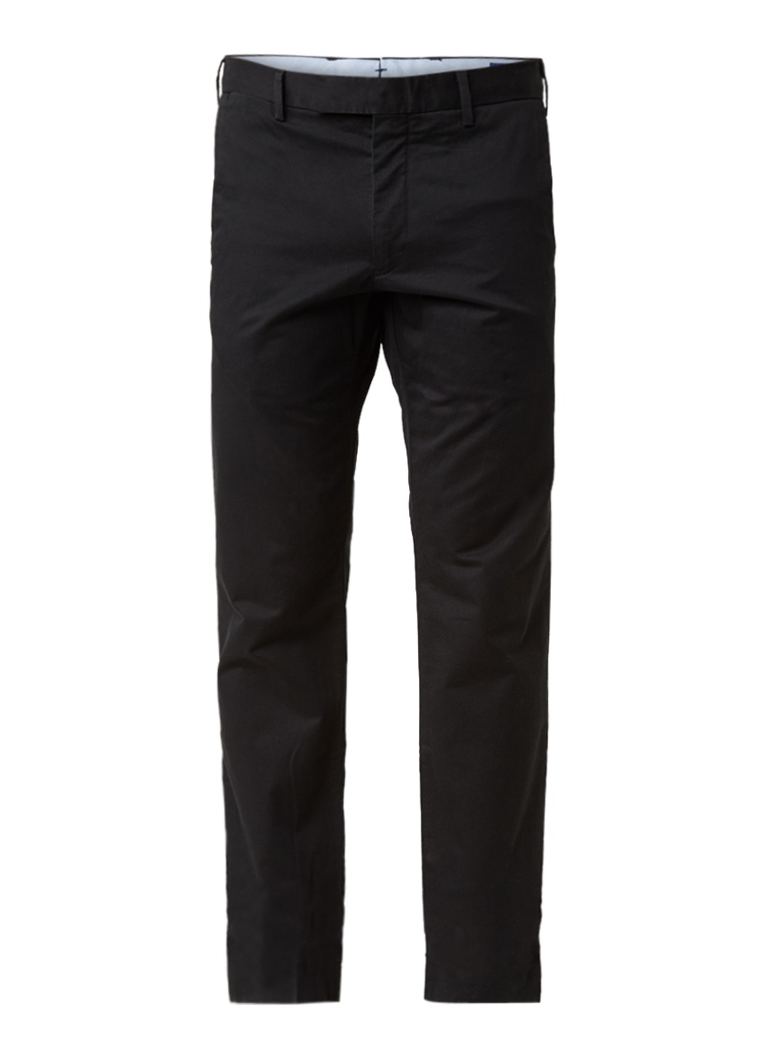 Ralph Lauren Slim fit chino van twill met stretch - voorkant 3 polo black