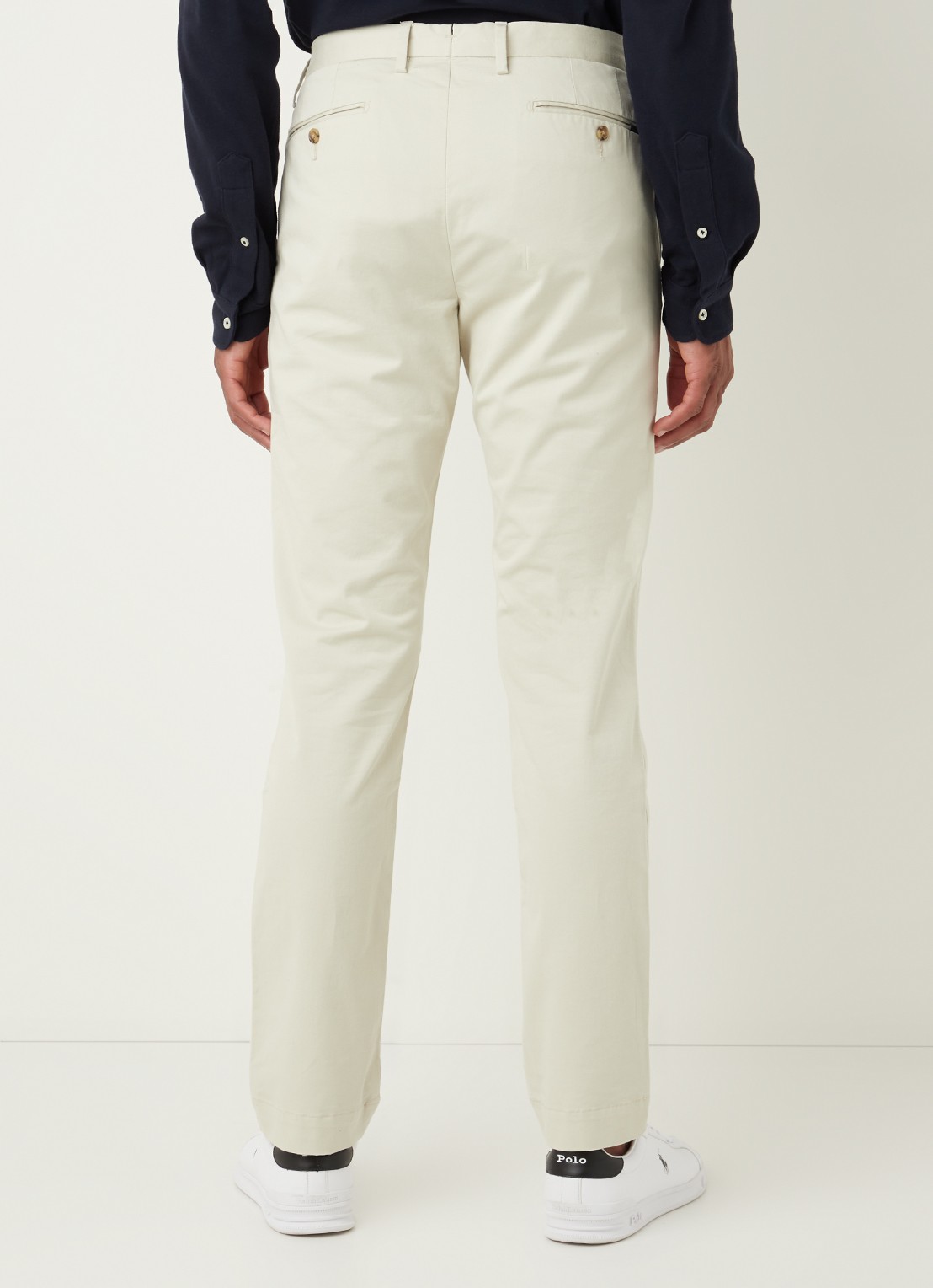 Ralph Lauren Slim fit chino van twill met stretch - achterkant basic sand