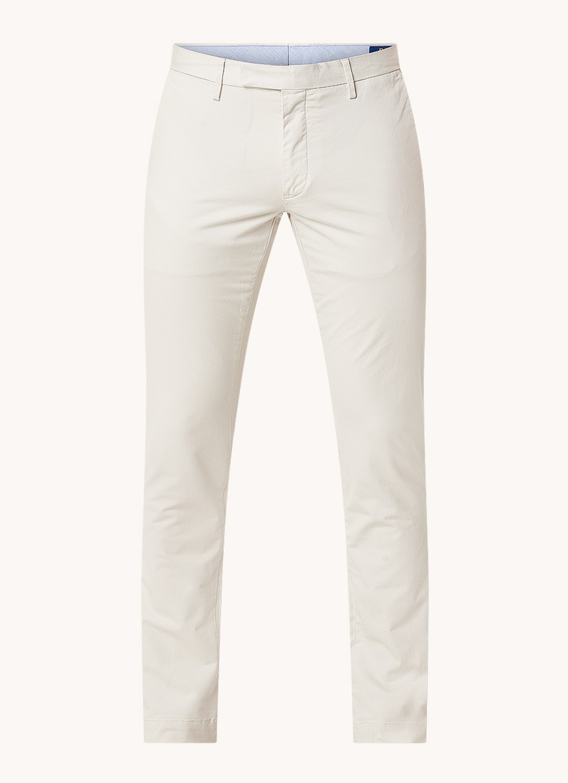 Ralph Lauren Slim fit chino van twill met stretch - voorkant 4 soft grey