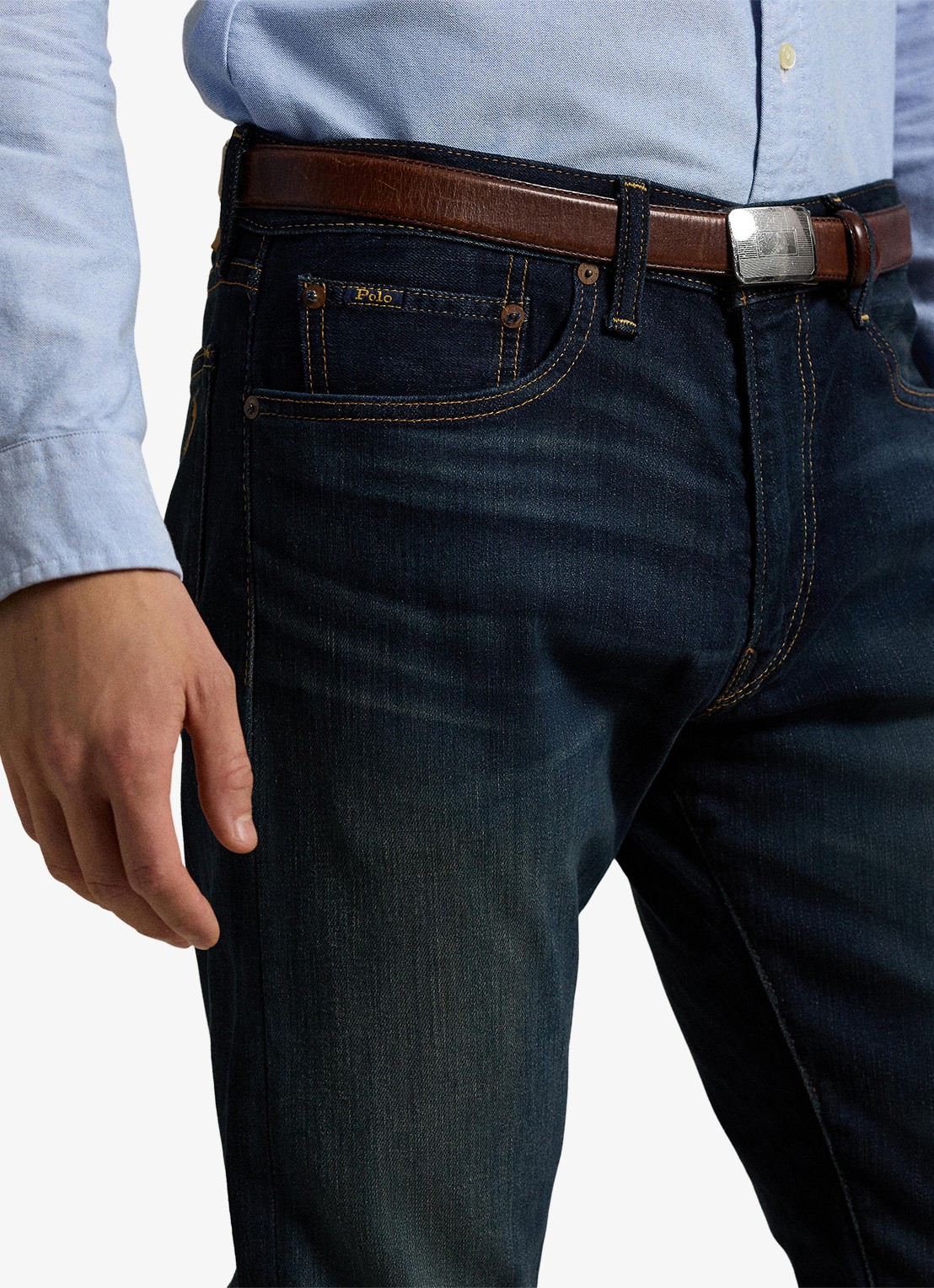 Ralph Lauren Slim fit jeans met donkere wassing - detail 5 murphy stretch / indigo