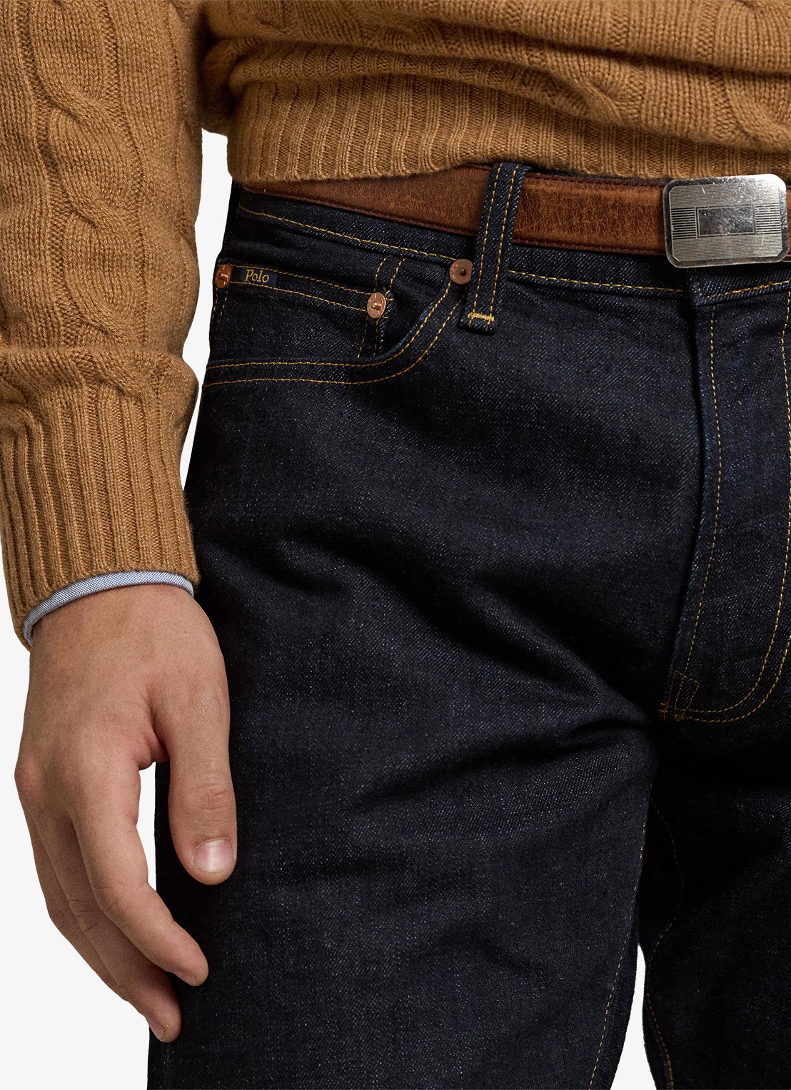 Ralph Lauren Slim fit jeans met donkere wassing - detail 2 rinse stretch-2wkn