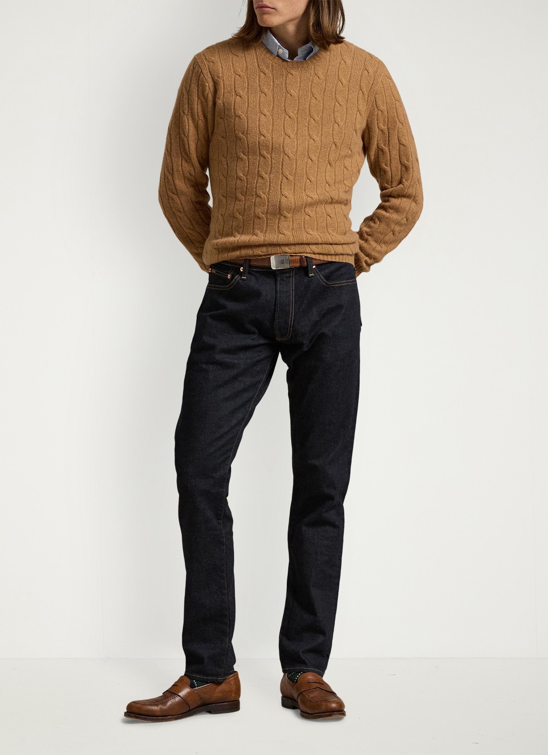 Ralph Lauren Slim fit jeans met donkere wassing - voorkant 4 rinse stretch-2wkn