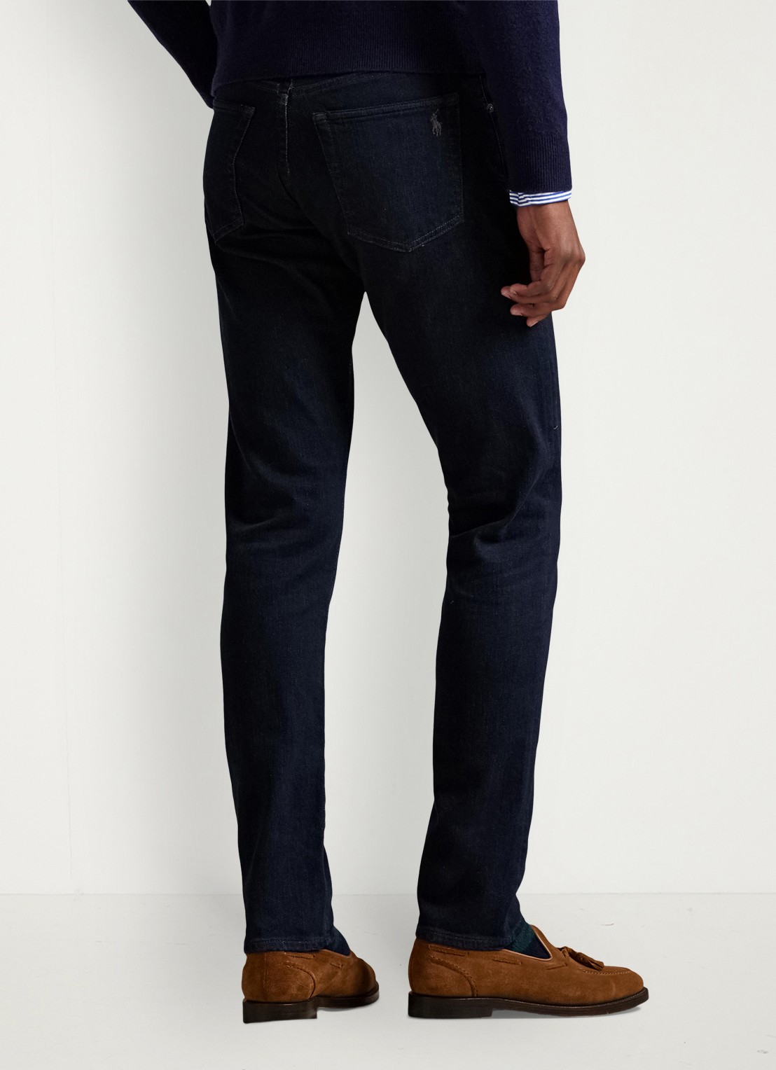 Ralph Lauren Slim fit jeans met donkere wassing - achterkant 5 miller / indigo