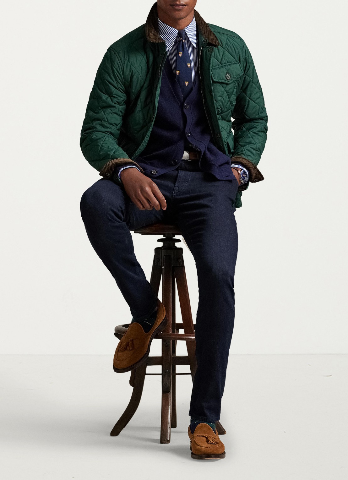 Ralph Lauren Slim fit jeans met donkere wassing - detail 4 miller / indigo