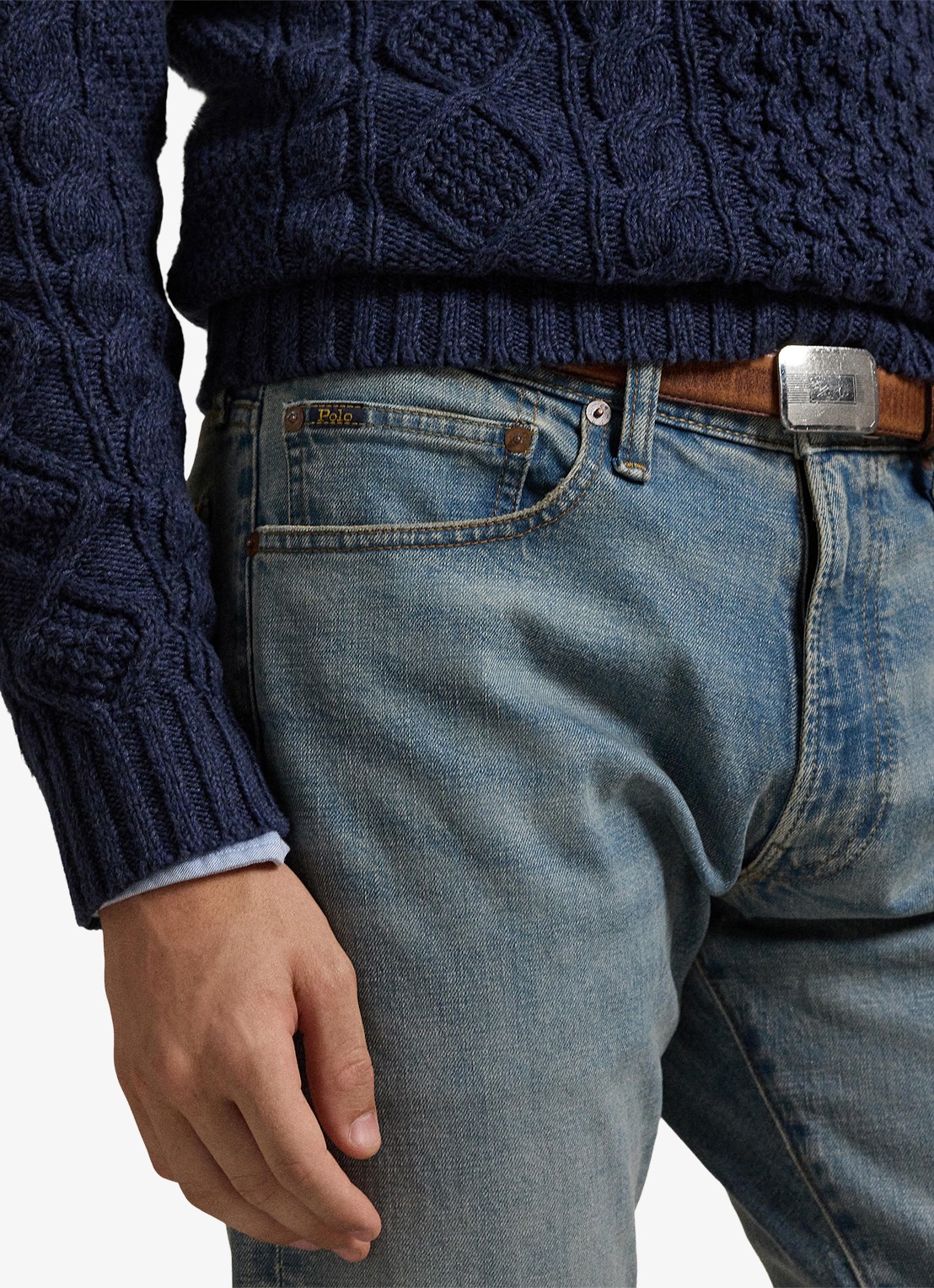 Ralph Lauren Slim fit jeans met medium wassing - detail 4 dixon stretch-2wjh