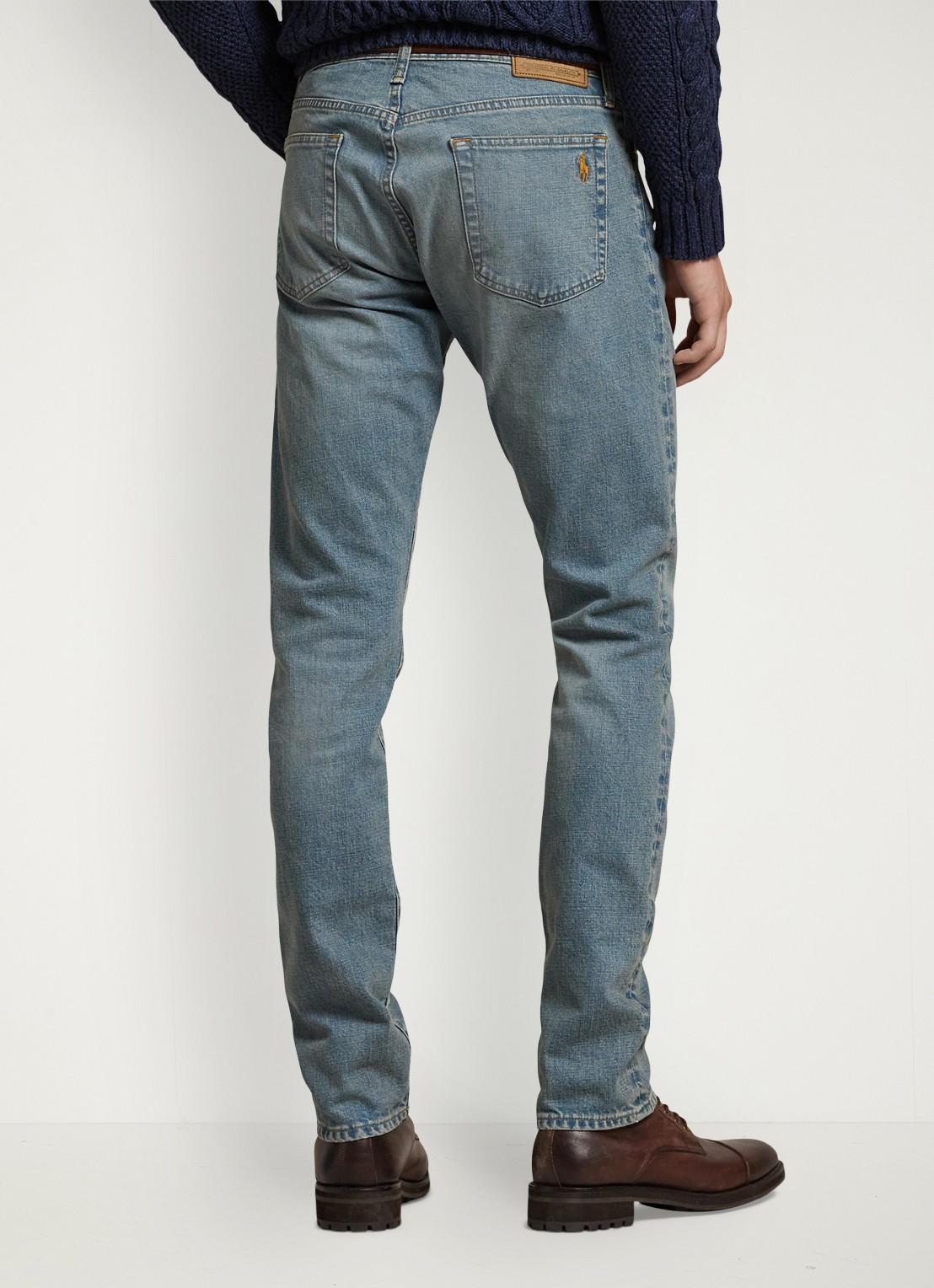 Ralph Lauren Slim fit jeans met medium wassing - achterkant dixon stretch-2wjh