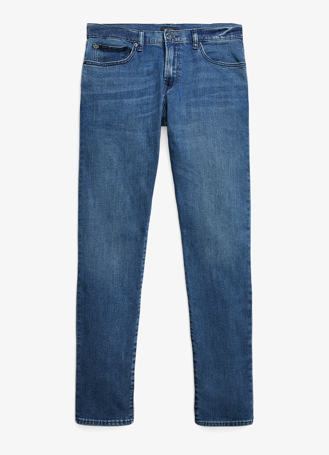 Ralph Lauren Slim fit jeans met medium wassing - voorkant 4 hadrian / indigo