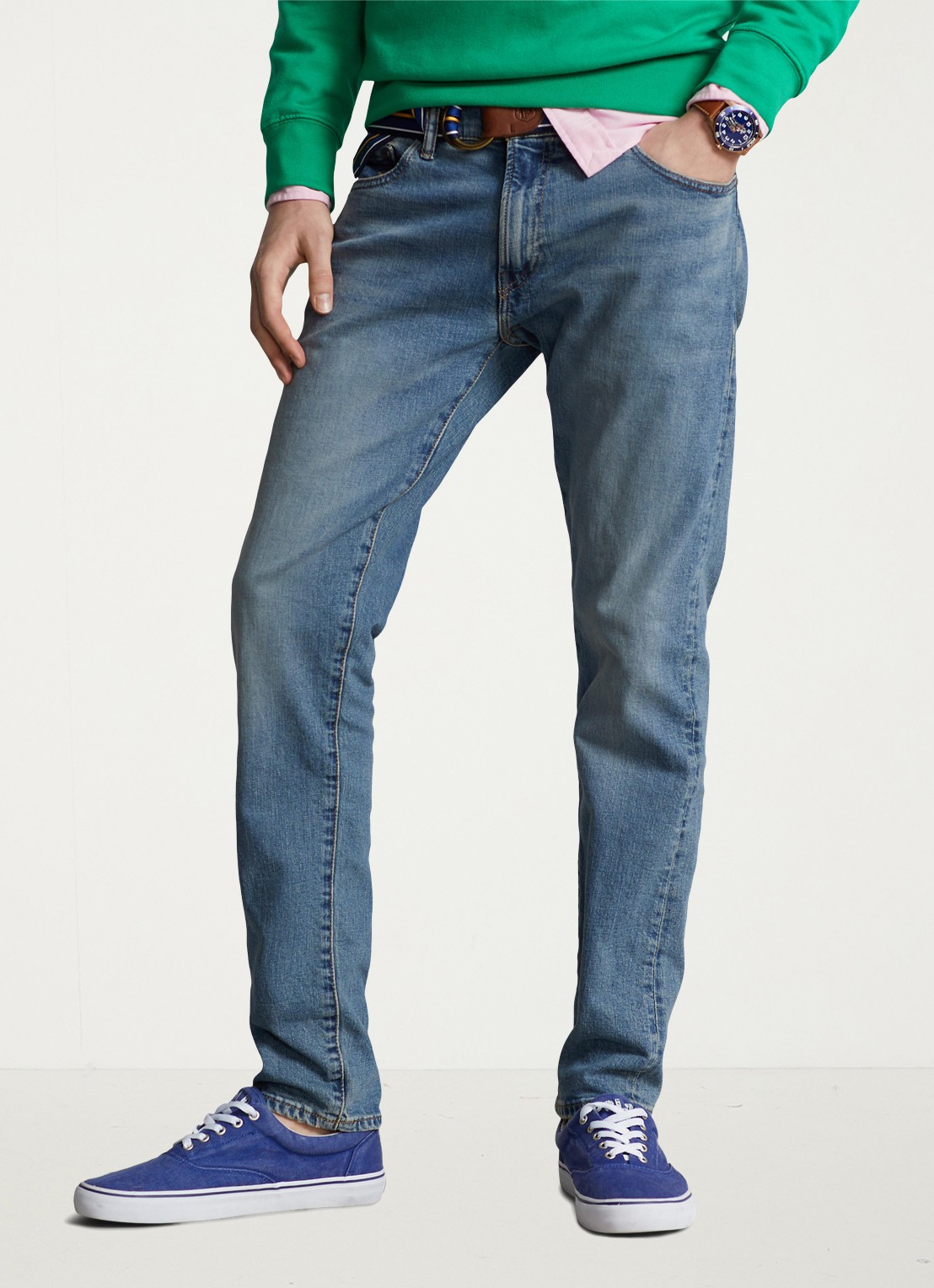 Ralph Lauren Slim fit jeans met stretch - detail 3 dixon stretch