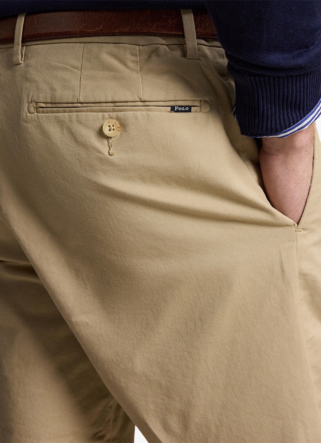 Ralph Lauren Slim fit korte chino met steekzakken - detail 3 classic khaki-2wqo