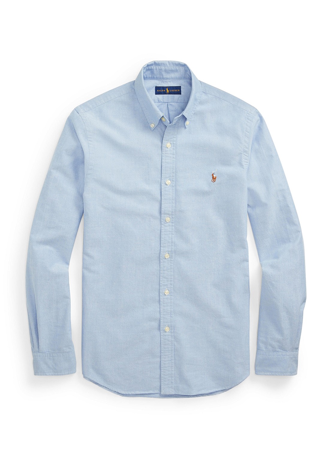 Ralph Lauren Slim fit overhemd met logo - voorkant 3 bsr blue - lichtblauw