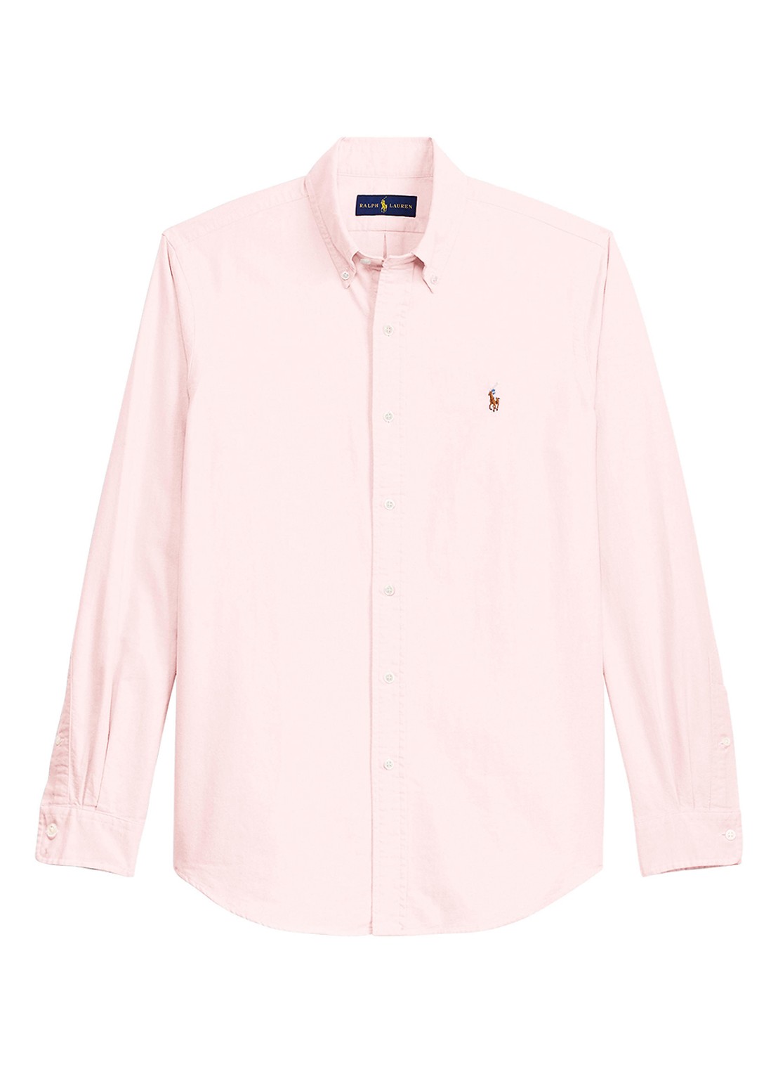 Ralph Lauren Slim fit overhemd met logo - voorkant 10 bsr pink / roze