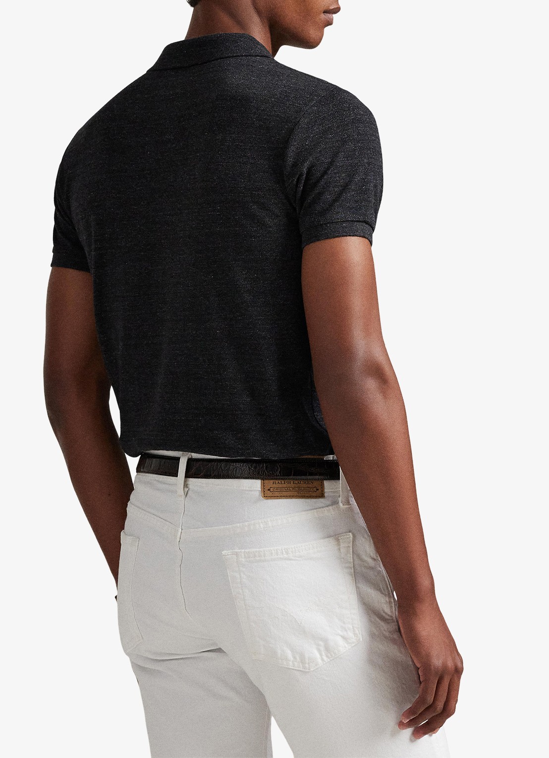 Ralph Lauren Slim fit overhemd met logo - achterkant 2 plaid / dark blue - blauw