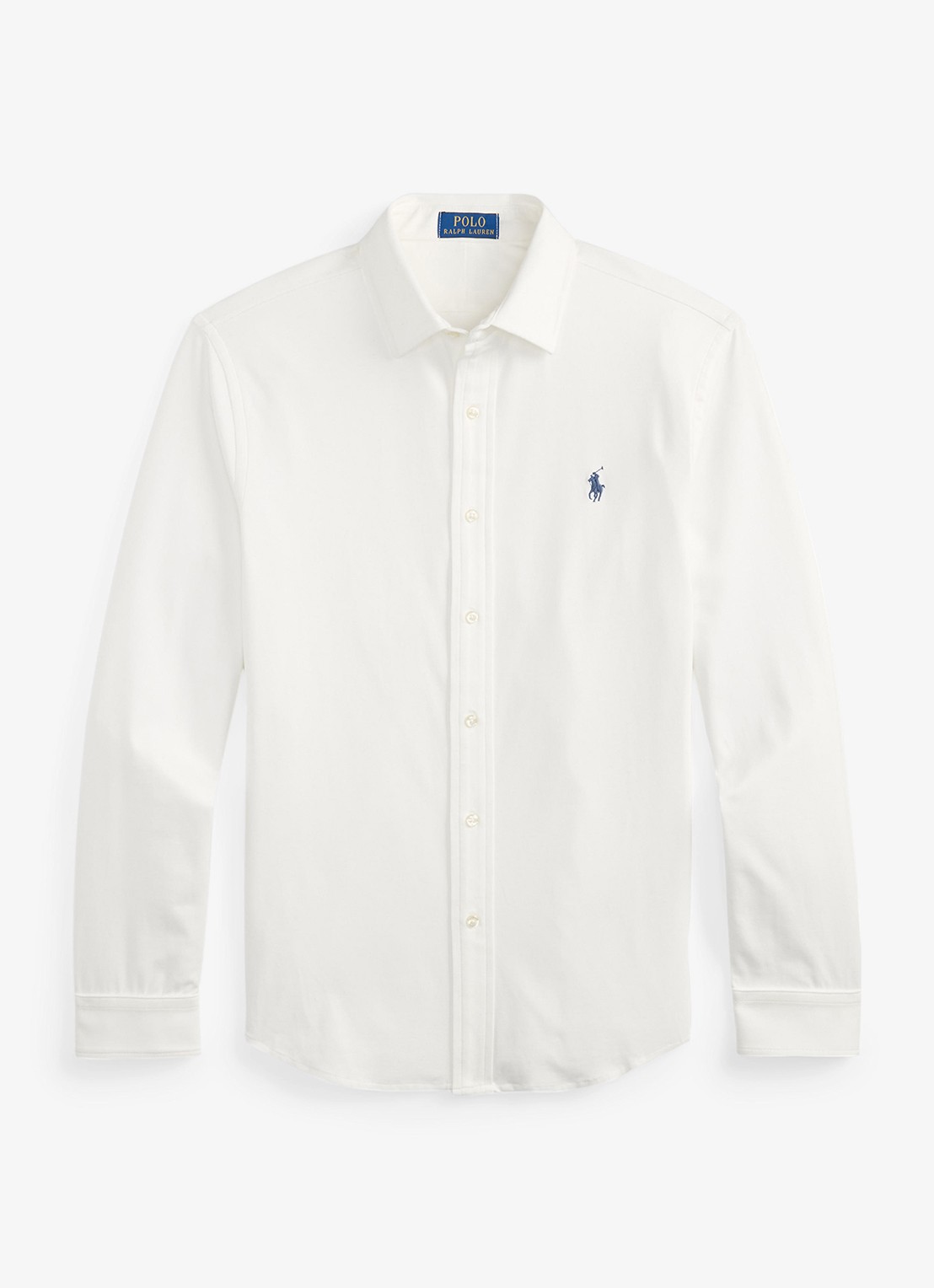 Ralph Lauren Slim fit overhemd met logo - voorkant 2 white / wit