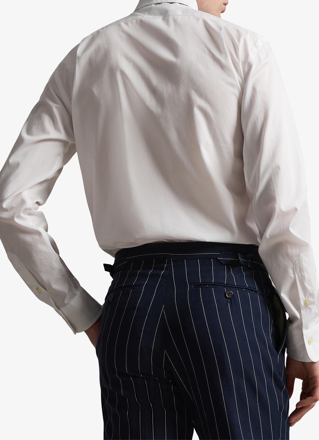 Ralph Lauren Slim fit overhemd met logoborduring - achterkant white / wit