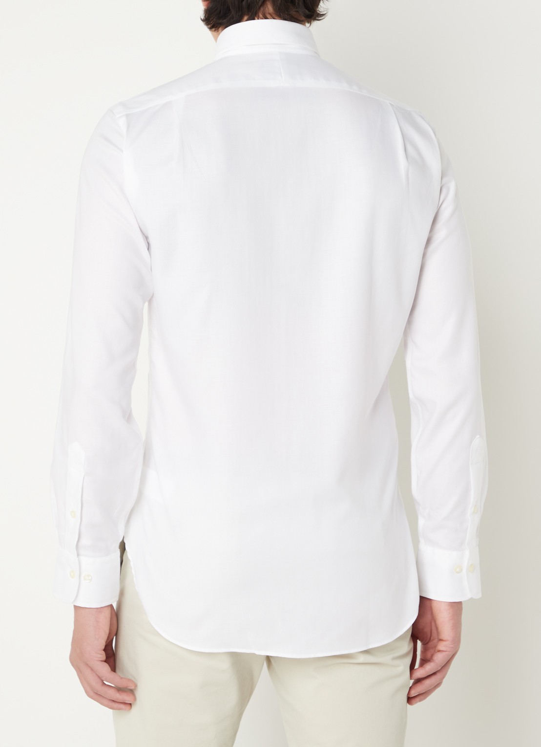 Ralph Lauren Slim fit overhemd met logoborduring - achterkant 3 wit