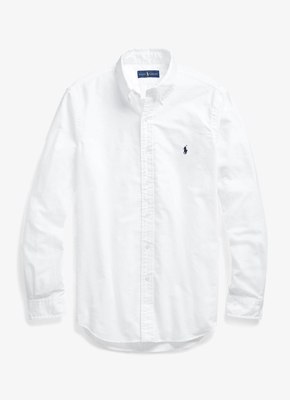 Ralph Lauren Slim fit overhemd van katoen  - voorkant 6 white / wit