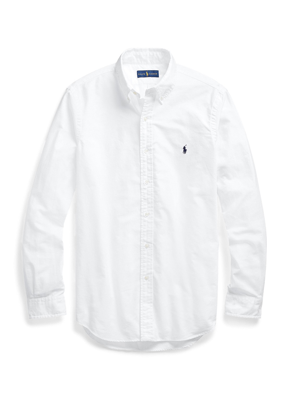 Ralph Lauren Slim fit overhemd van katoen  - voorkant 8 white / wit
