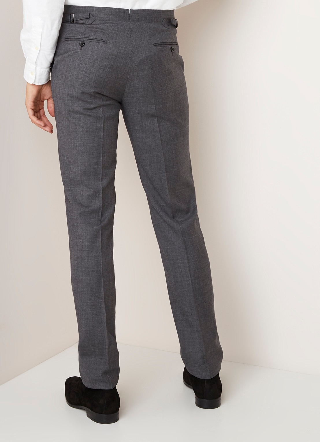 Ralph Lauren Slim fit pak in linnenblend met klepzakken - detail 6 medium grey multi