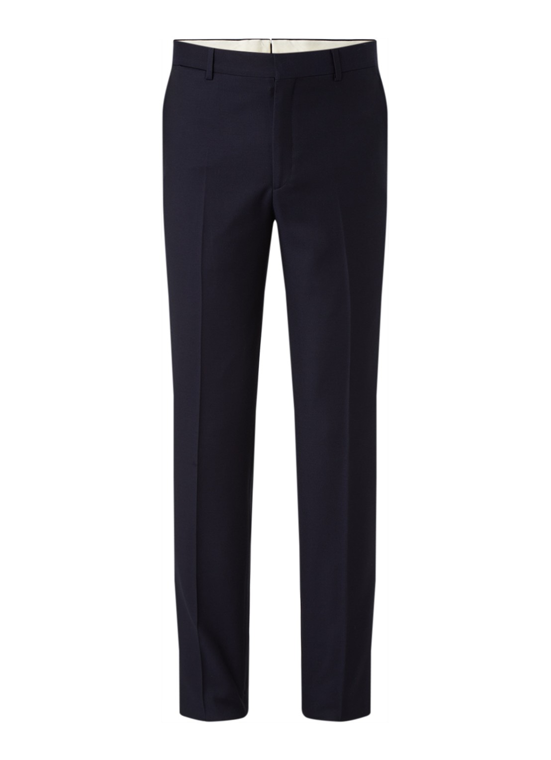 Ralph Lauren Slim fit pantalon met persplooi - voorkant 3 classic navy
