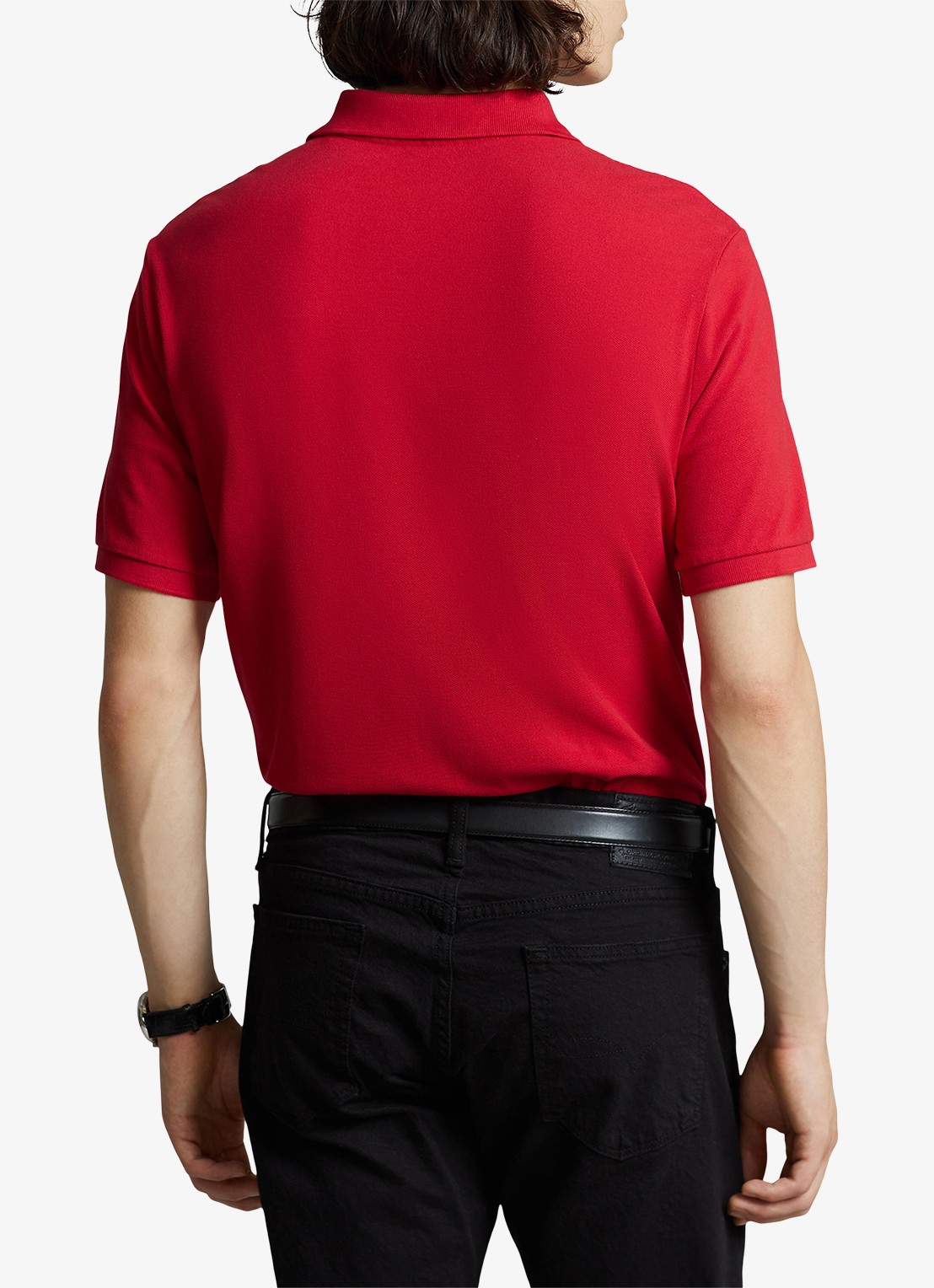 Ralph Lauren Slim fit polo met logoborduring  - achterkant 5 rl2000 red / rood
