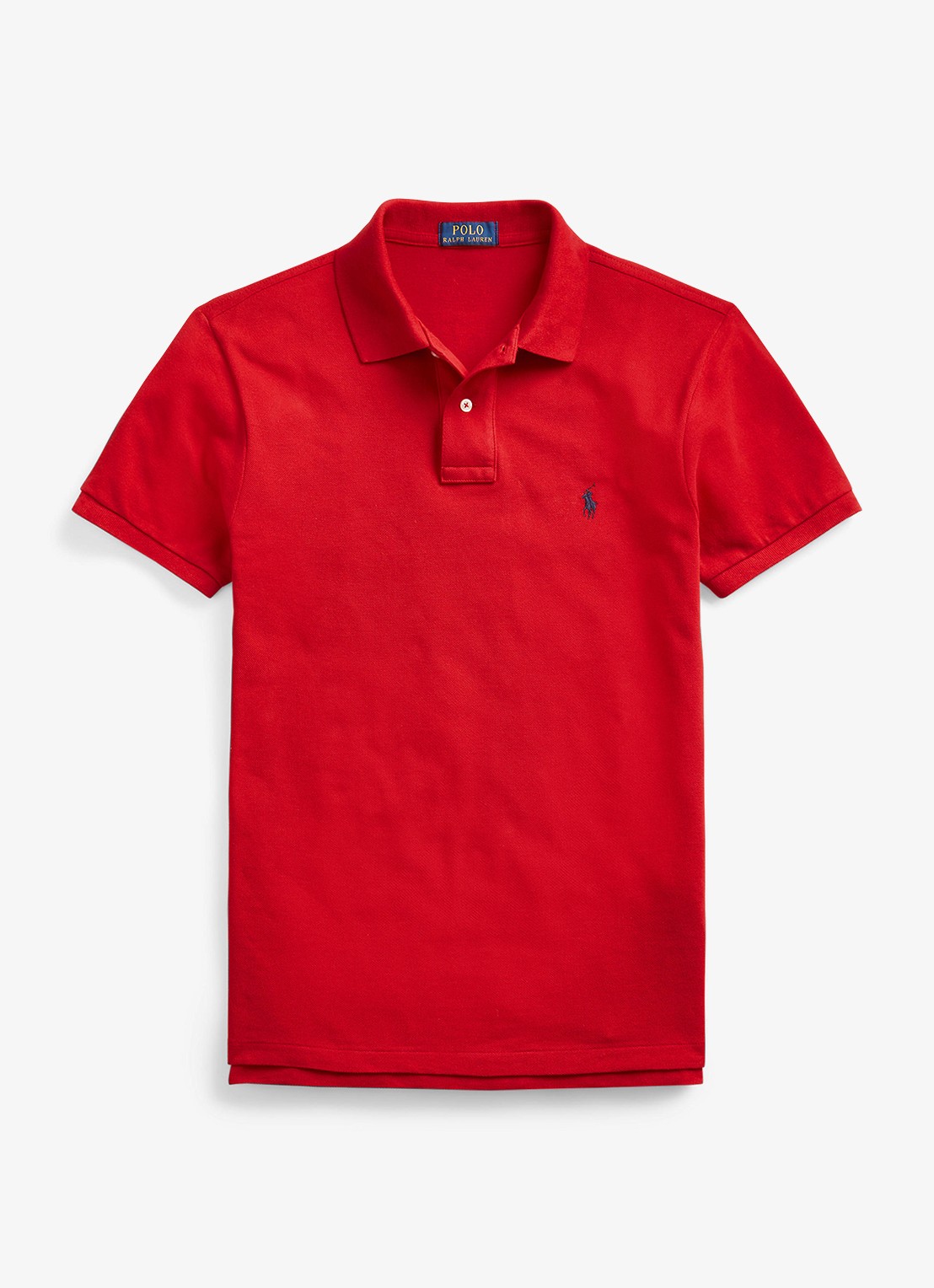 Ralph Lauren Slim fit polo met logoborduring  - voorkant rl2000 red / rood
