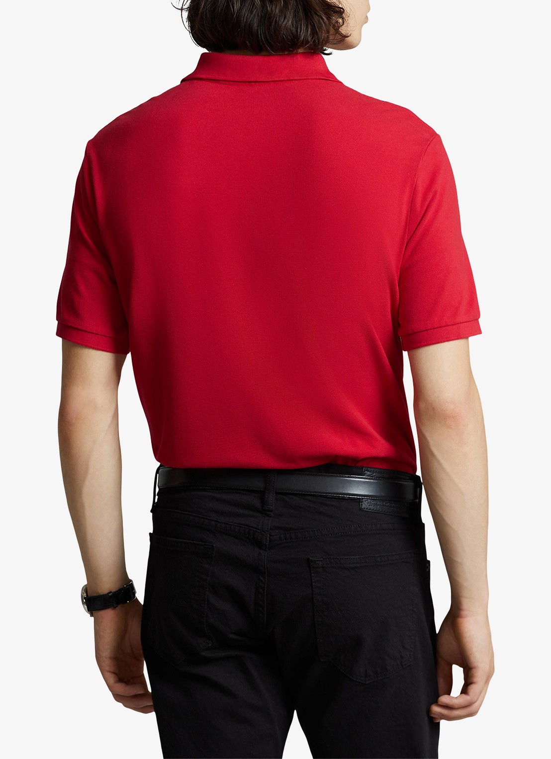 Ralph Lauren Slim fit polo met logoborduring  - achterkant 3 rl2000 red / rood