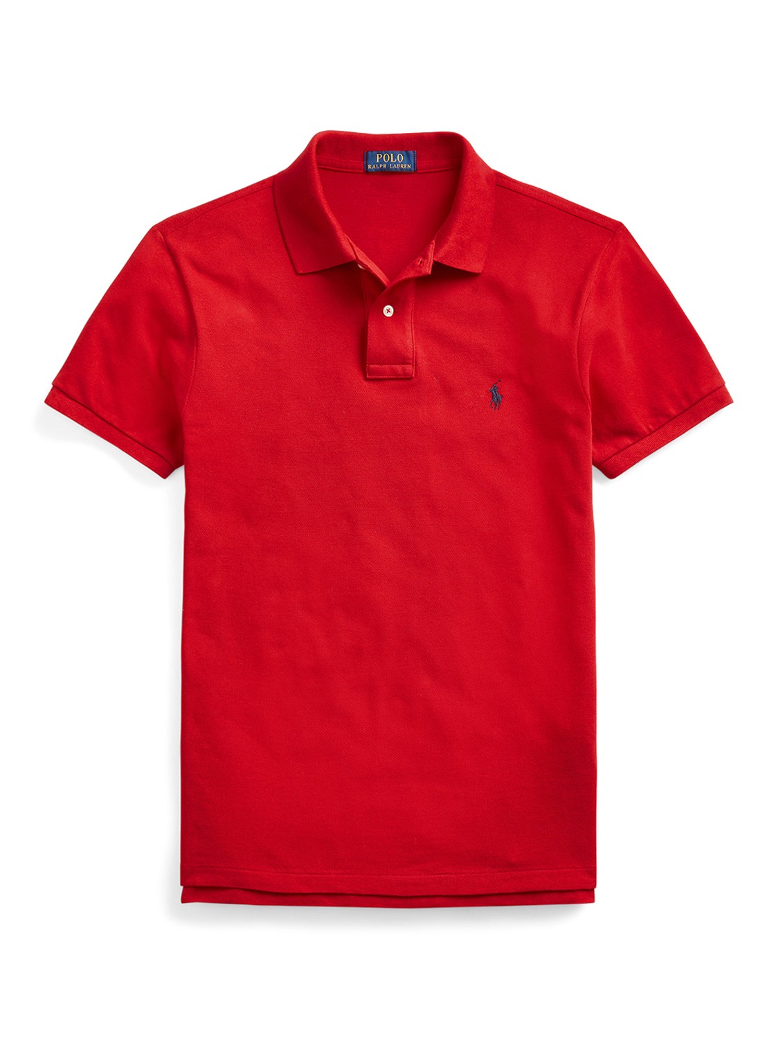 Ralph Lauren Slim fit polo met logoborduring  - voorkant rl2000 red / rood