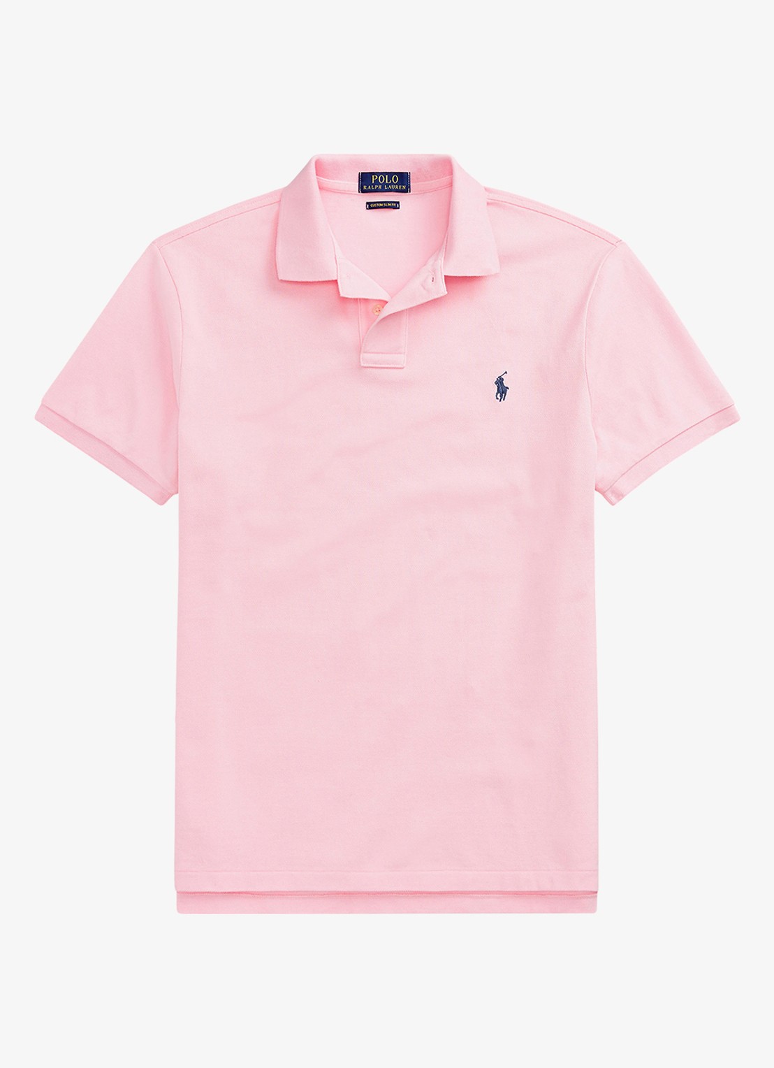 Ralph Lauren Slim fit polo van piqué katoen - voorkant 3 carmel pink/c7349