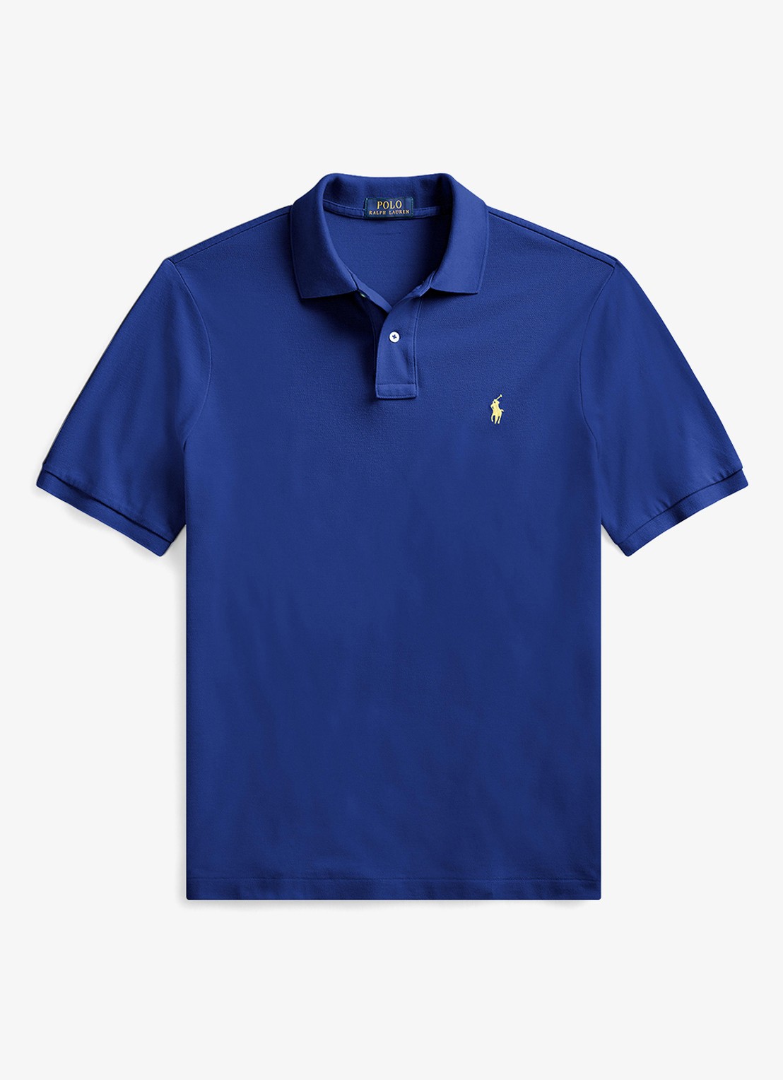 Ralph Lauren Slim fit polo van piqué katoen - voorkant 2 fall royal / blauw