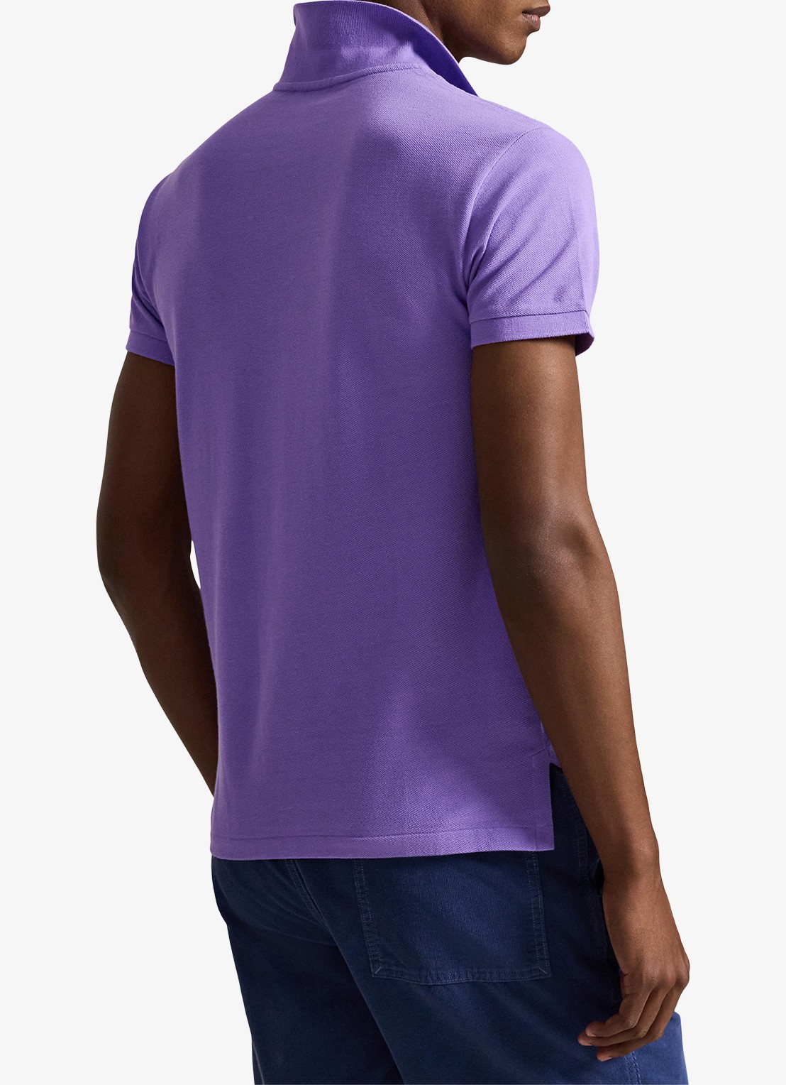 Ralph Lauren Slim fit polo van piqué katoen - achterkant 3 hampton purple/c6103
