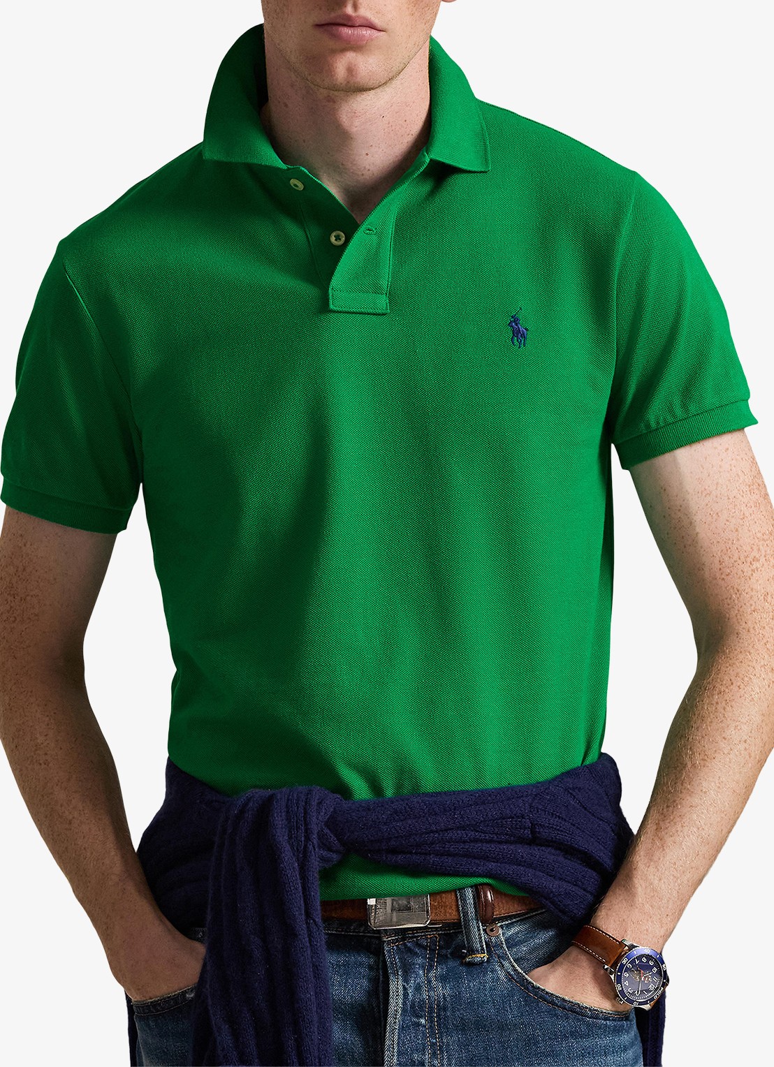 Ralph Lauren Slim fit polo van piqué katoen - detail 2 billiard/c7315-3el4