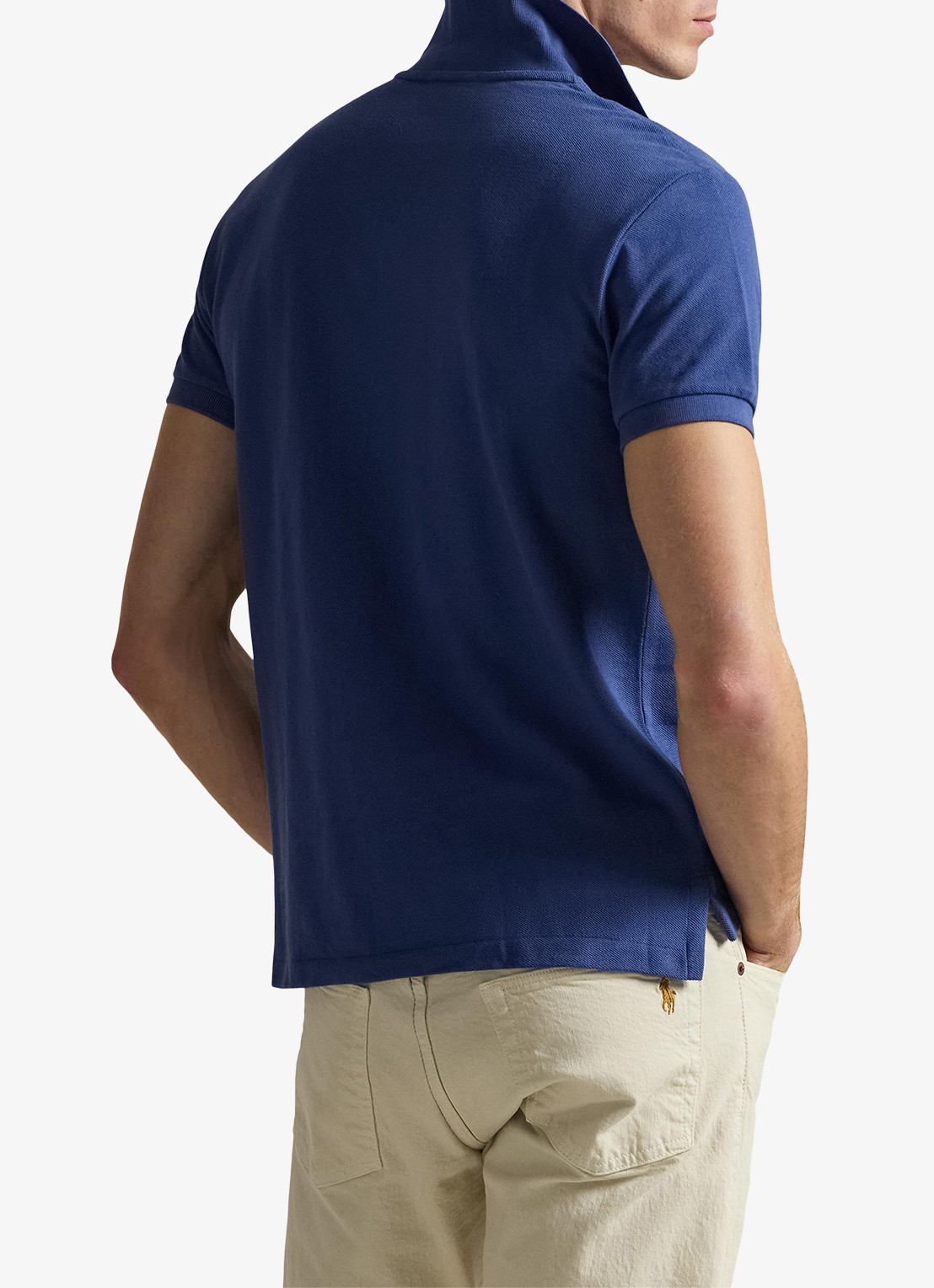 Ralph Lauren Slim fit polo van piqué katoen - achterkant 5 old royal / royalblauw