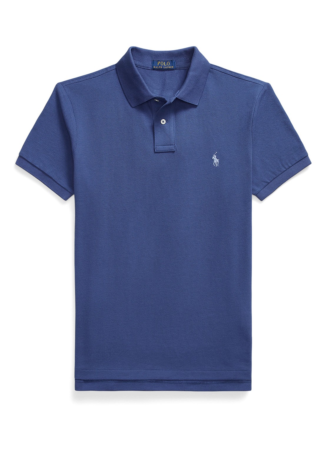Ralph Lauren Slim fit polo van piqué katoen - voorkant old royal / royalblauw