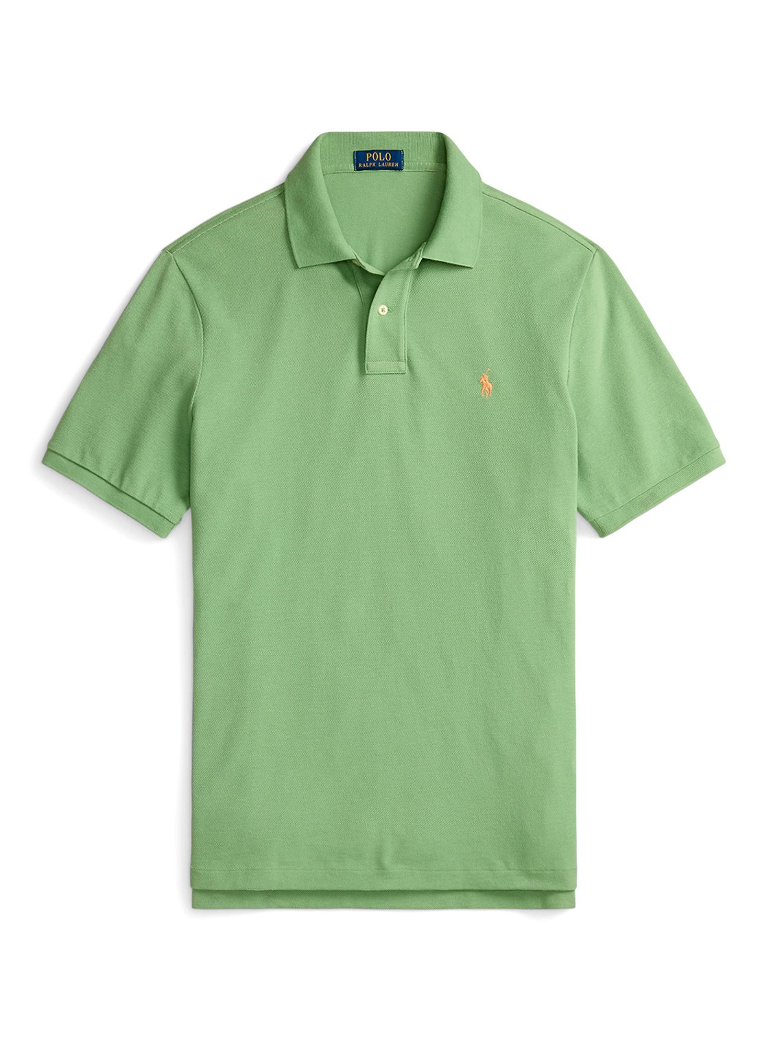 Ralph Lauren Slim fit polo van piqué katoen - voorkant outback green / groen