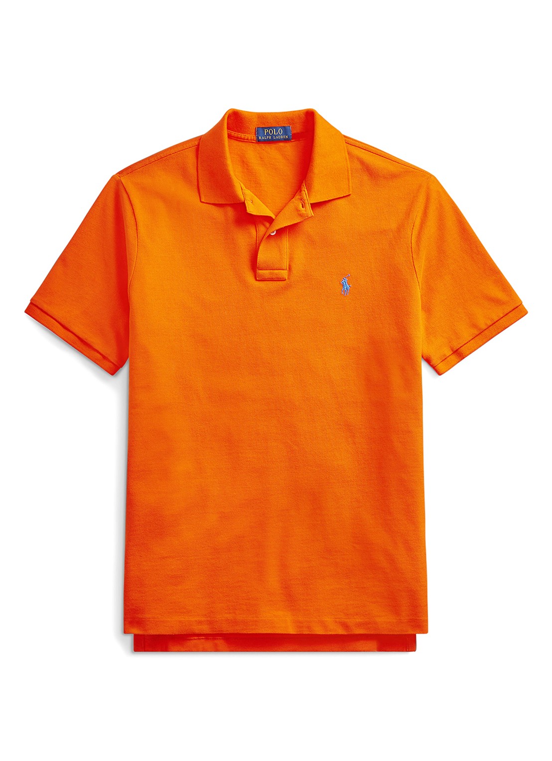 Ralph Lauren Slim fit polo van piqué katoen - voorkant 2 sailing orange