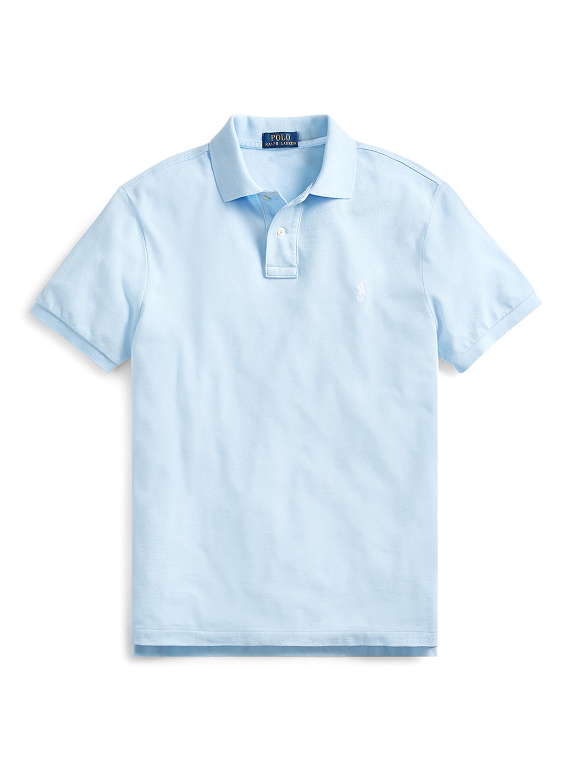 Ralph Lauren Slim fit polo van piqué katoen - voorkant 9 office blue/c1750-3ebj