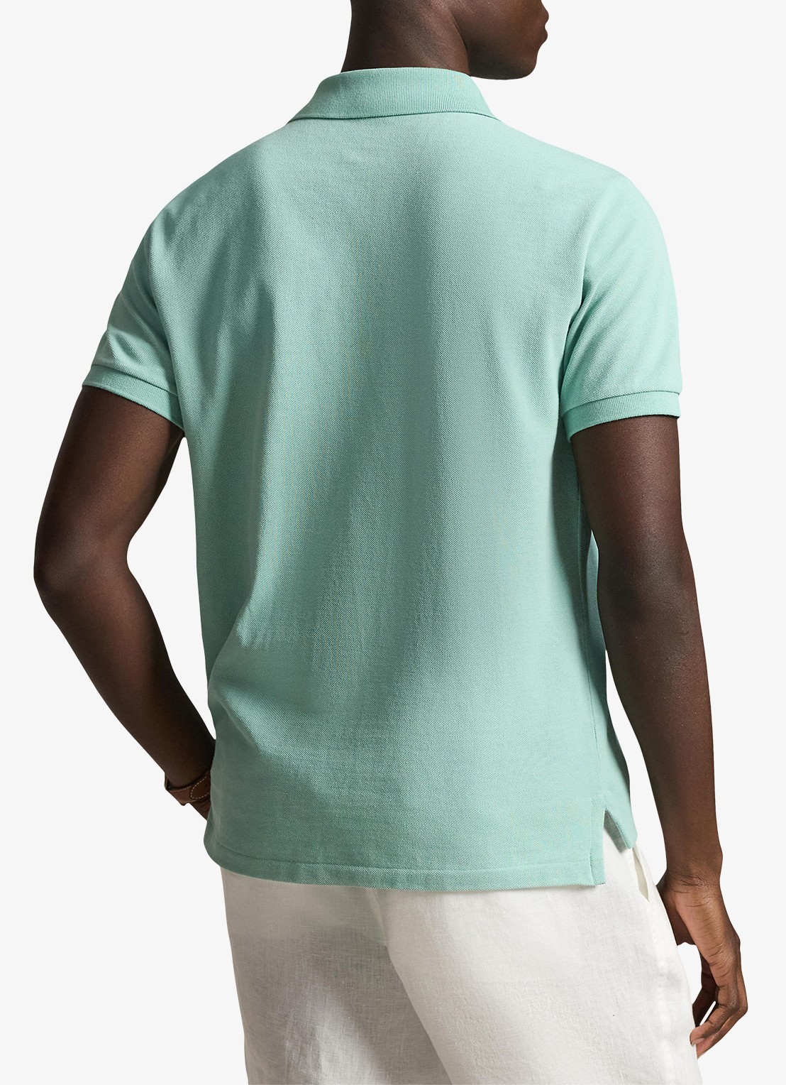 Ralph Lauren Slim fit polo van piqué katoen - achterkant 5 celadon/c7109-zyv9