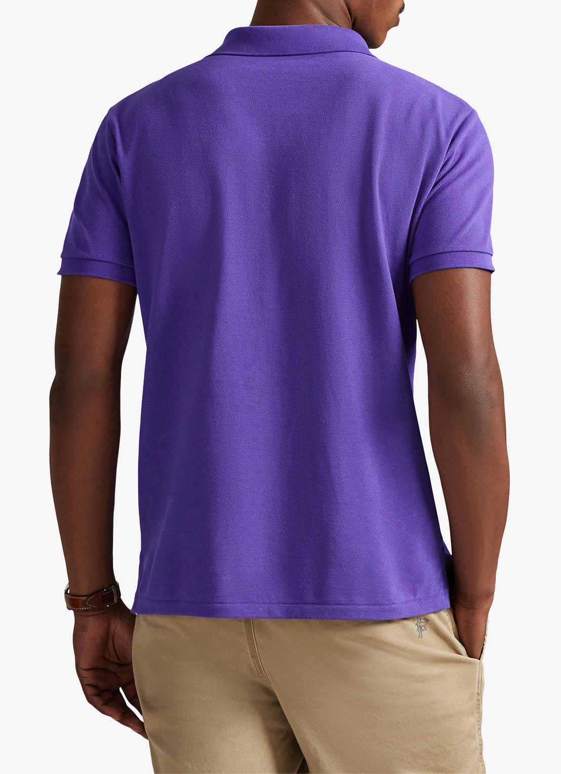 Ralph Lauren Slim fit polo van piqué katoen - achterkant 3 cabana purple/c5223-zywt