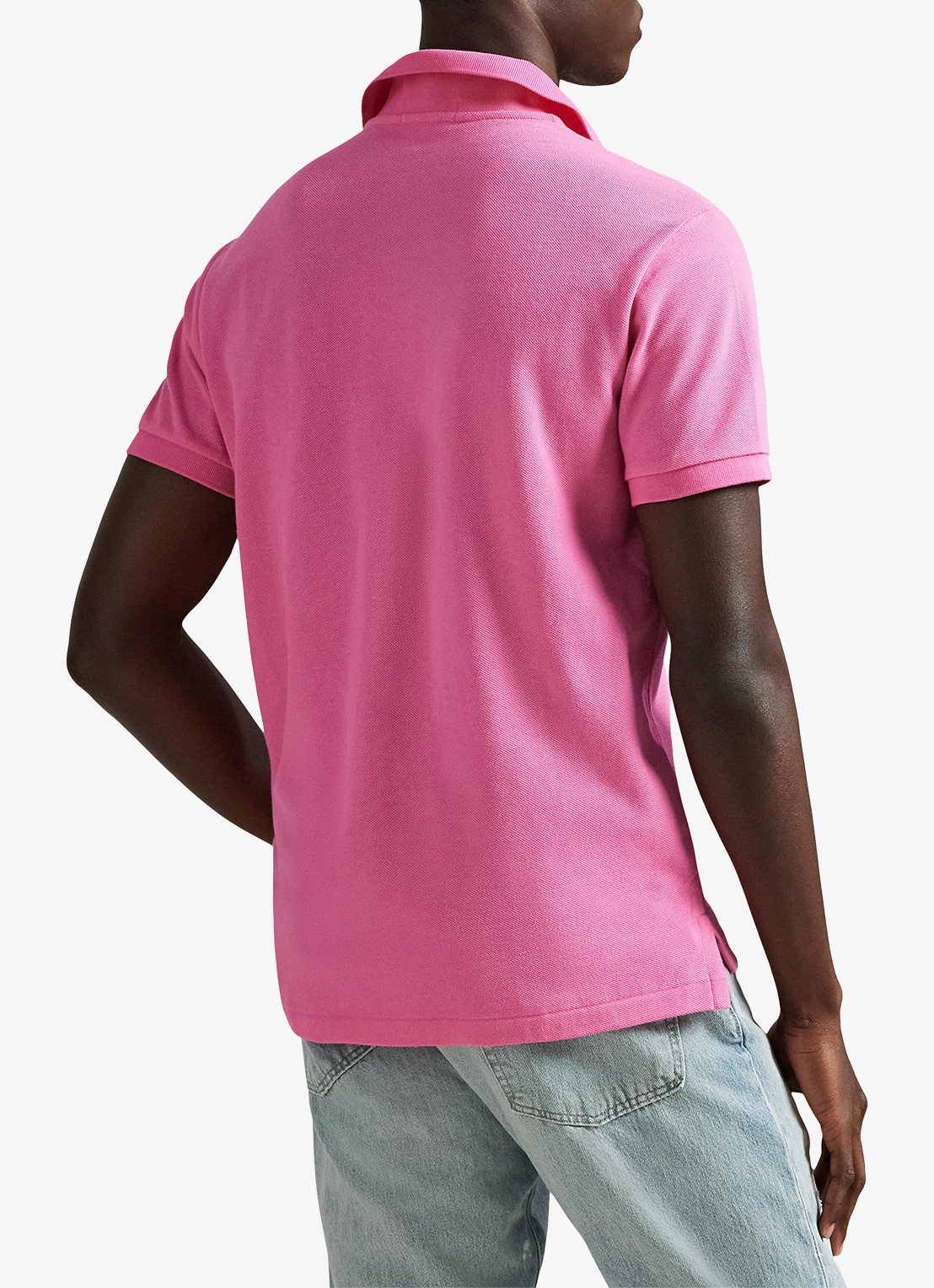 Ralph Lauren Slim fit polo van piqué katoen - achterkant 3 baja pink/c6995-zyvc