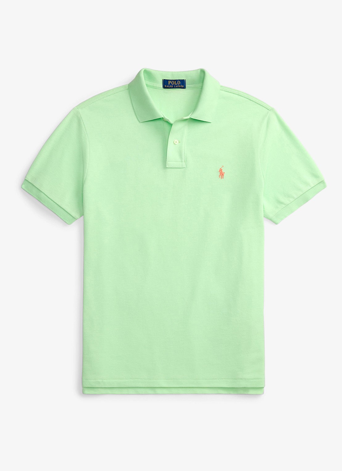 Ralph Lauren Slim fit polo van piqué katoen - voorkant 3 cruise lime/c2113-zyva