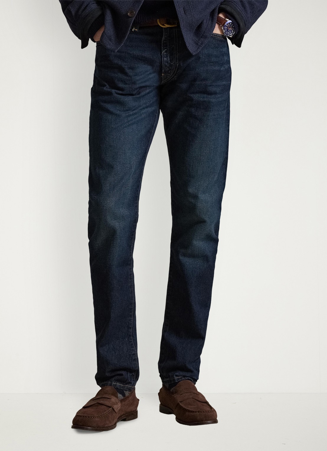 Ralph Lauren Slim leg jeans met donkere wassing - detail 4 narrows / indigo