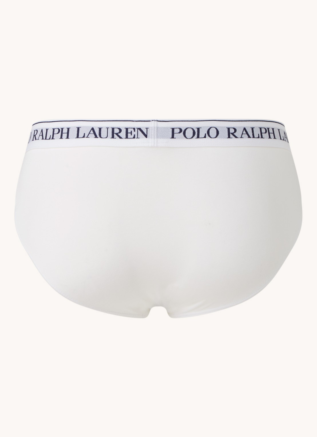 Ralph Lauren Slip van katoen in 3-pack - achterkant wit