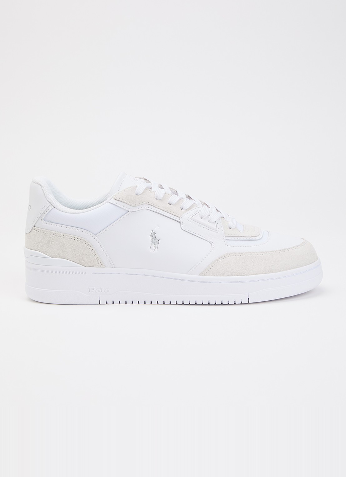 Ralph Lauren Sneaker met logo - voorkant wit