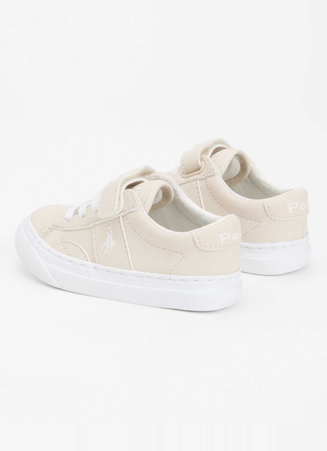 Ralph Lauren Sneaker met logo - achterkant 4 beige