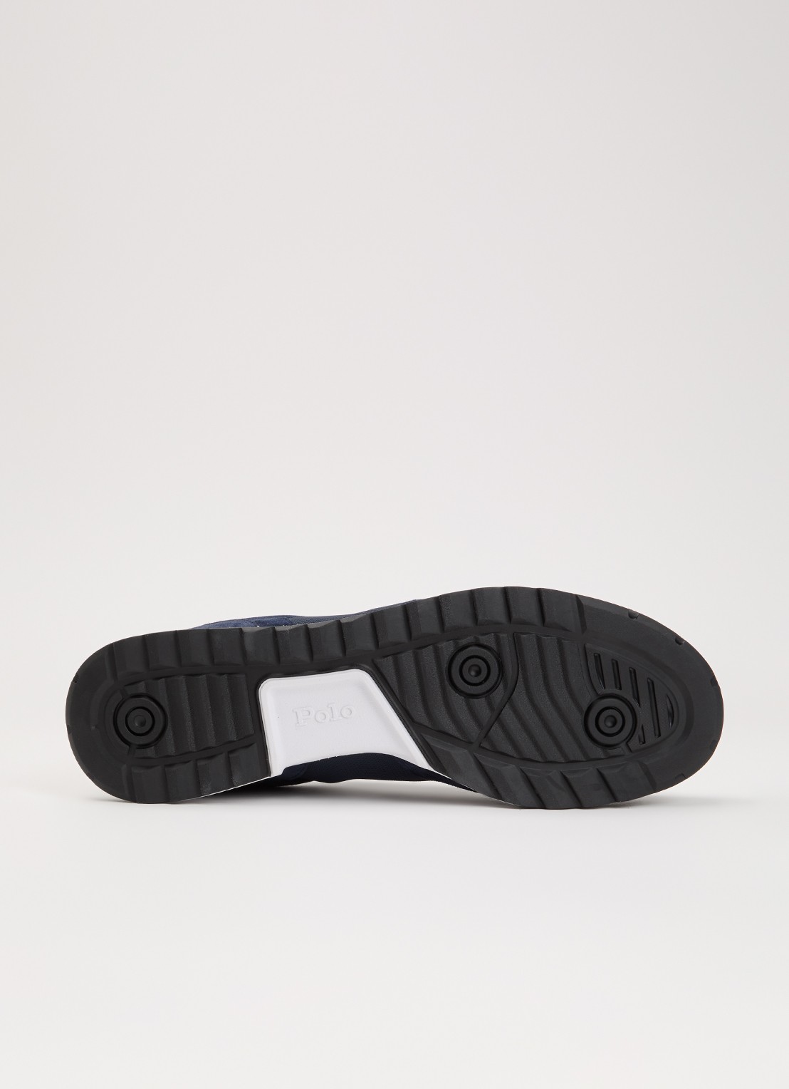 Ralph Lauren Sneaker met suède details - detail 5 donkerblauw